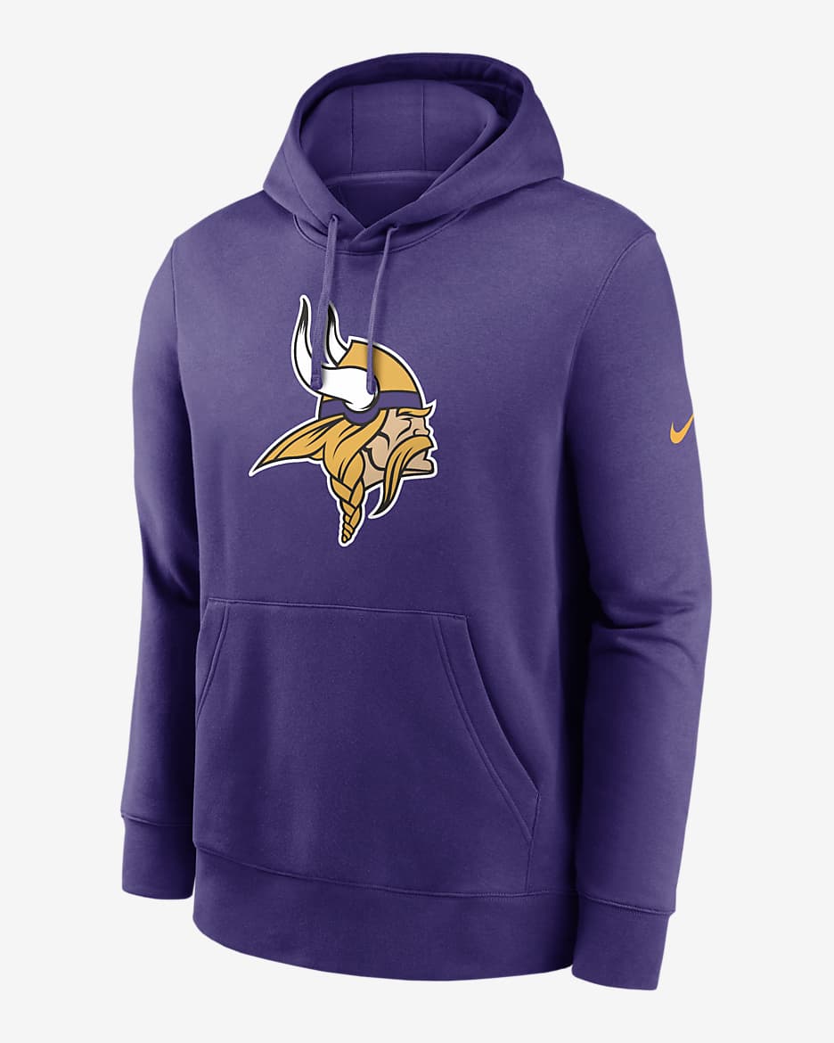 Minnesota Vikings Club Logo Men s Nike NFL Pullover Hoodie